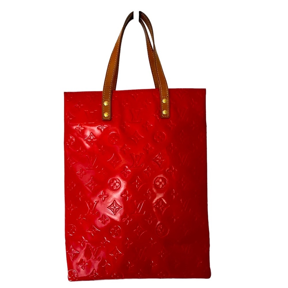 LOUIS VUITTON 🔥 Red Vernis Leather Tote Authentic Excellent Conditon🔥